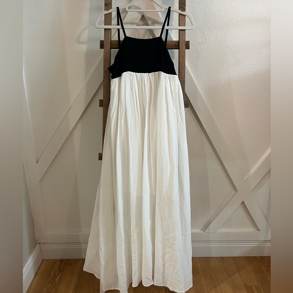 White & Black Maxi Dress
